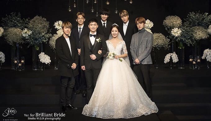 EXOチャニョル姉の結婚式メンバー画像